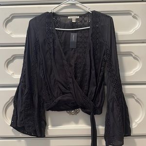 Cross over blouse
